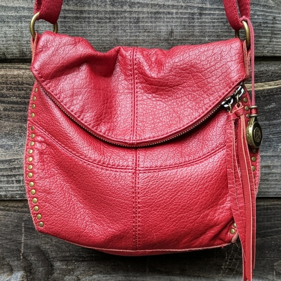 The Sak Handbags - The Sak Red Leather Silverlake Stud Crossbody Bag
